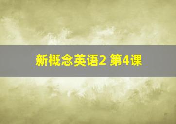 新概念英语2 第4课